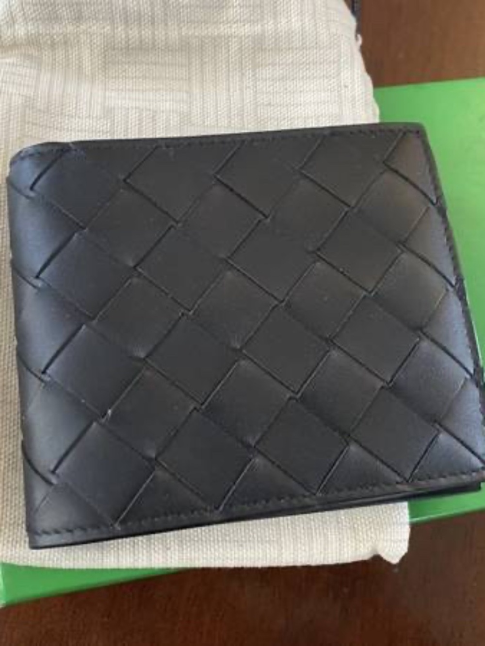 BOTTEGA VENETA Bi -fold Wallet Intrecciato Leather Brand New